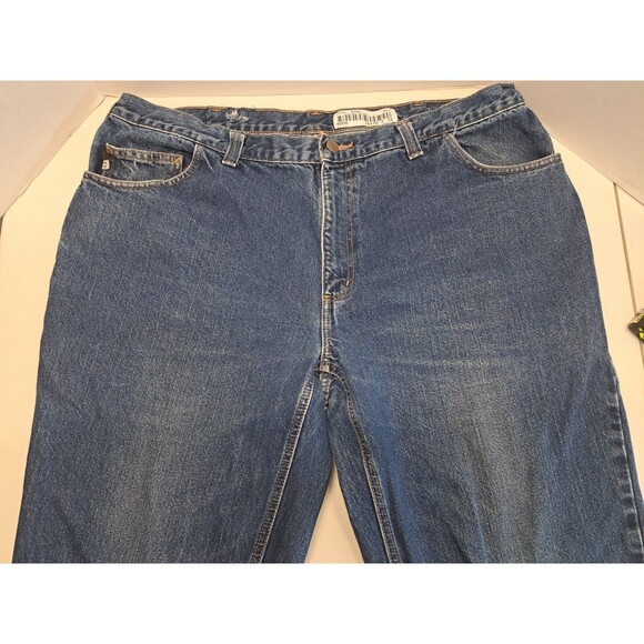 Carhartt FR FLAME RESISTANT Men's Blue denim work jeans 42x32 - Picture 4 of 8